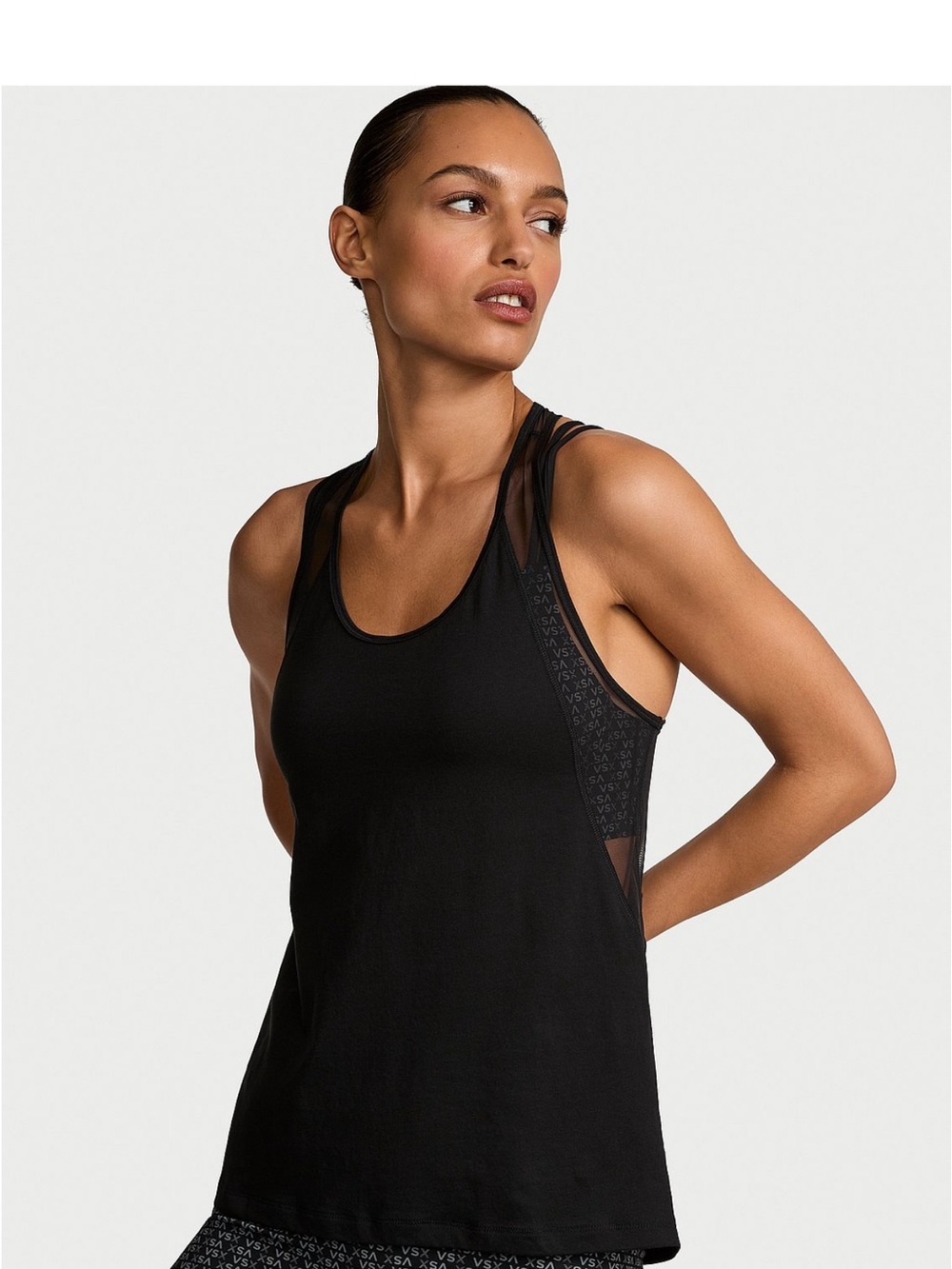 Victoria's Secret Black Racerback Athletic Tank